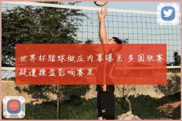 世界杯赌球做庄内幕曝光 多国联赛疑遭操盘影响赛果